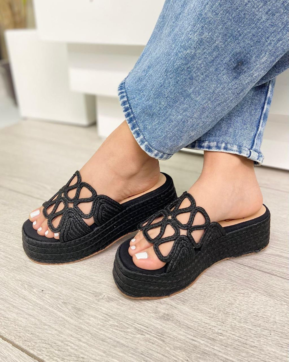 Sandalia Plataforma de yute Riqueme
