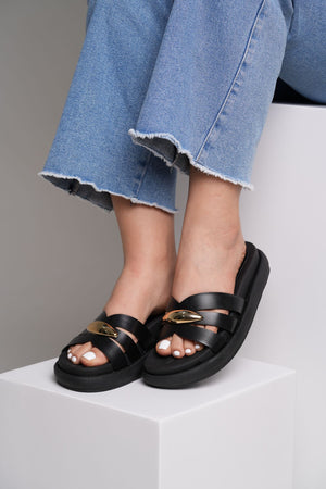 Sandalia Canoa en cuero STYLACHO