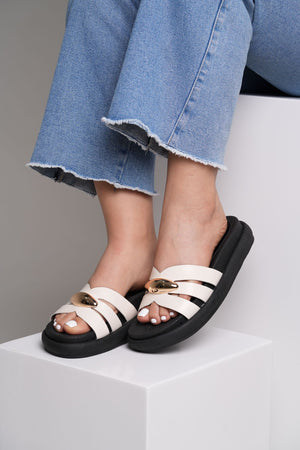 Sandalia Canoa en cuero STYLACHO