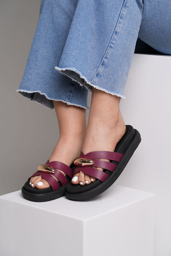 Sandalia Canoa en cuero STYLACHO