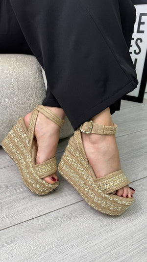 Sandalia Plataforma de Yute  RISY
